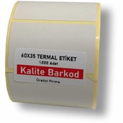 Resim Kalite Barkod 60x35 Termal Etiket | Rulo Barkod Etiketi 