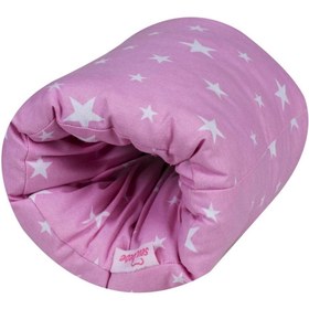 Resim FeyzaDesign Konforlu Pratik Emzirme Yastığı, Pembe Yıldız Desenli, Rahatlık Sağlar 