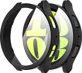 Resim Microsonic Samsung Galaxy Watch 6 40mm Kılıf Matte Premium Slim WatchBand Siyah 