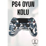 Resim Ps4 Oyun Kolu Kamuflaj Desenli Joystick 