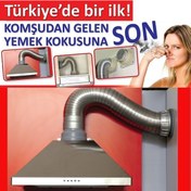 Resim Mutfak Aspiratörü Davlumbaz Baca Koku Önleyici Klape Seti 3M 