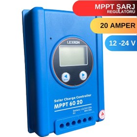 Resim Lexron 20 Amper 12V -24V Mppt Solar Şarj Kontrol Cihazı 