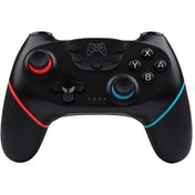 Resim Nintendo Switch Pro İçin Kablosuz Bluetooth Kolu Makro Programlama Ve Somatosensoriyel Uyandırma Siyah, Kırmızı, Mavi 