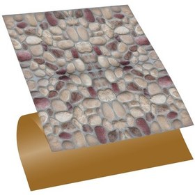 Resim Tink KENDİNDEN YAPIŞKANLI BORDO TAŞ DESENLİ PVC KARO 30X30 CM 