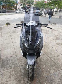 Resim Motocam Moto Gusto Dream 150 Siperlik Ön Cam 2023 2024 Model 75cm Açıkfüme Renkli 4mm Uzun Cam 