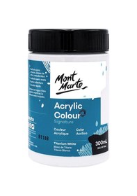 Resim Mm Akrilik Renkli Boya Signature 300ml - Titanium White Çok Renkli 