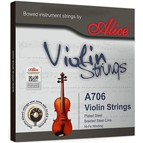 Resim Alice A706 Profosyonel Keman Teli Takımı 