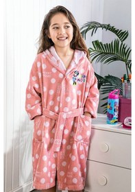 Resim Özdilek Minnie Mouse Fashion Lisanslı Havlu Bornoz Set 5/6 Yaş 