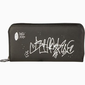Resim Long Wallet Muse White, 19.5 cm Kadın Cüzdan - Siyah 