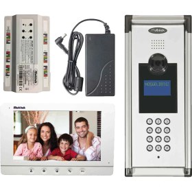 Resim Multitek 19 Daire 7" Dokunmatik Butonlu Görüntülü Diafon 