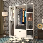 Resim Kenzlife giysi dolabı orhan 175*120*40 byz gardırop 2 çekmeceli 