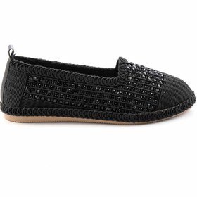Resim Bambi Siyah Örgü Kadın Espadril K01823012516 