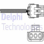 Resim Delphi Es10969-12b1 Oksijen Sensoru (RENAULT:LAGUNA İ 1.8 2.0 MEGANE İ 7700854506 ES1096912B1 (WF571452) 