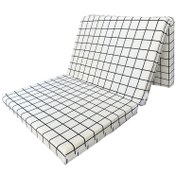 Resim Vip Home Concept Tek Kişilik Katlanır Yer Yatağı ve Sünger Katlanır Minder Yatak 80x180x8 cm - Beyaz Pano 