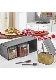 Resim 3 Lü Baharatlık Set Duvar Askılı L677 4 