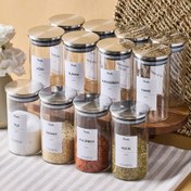 Resim Perotti Aurelia 12 Parça Metak Kapak Cam Baharatlık 325 ml 