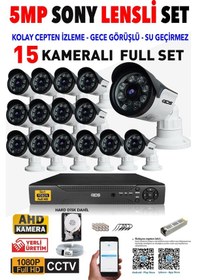 Resim Ids - 15 Kameralı 1080P Fullhd 5Mp Sony Lensli Kamera Seti - 2015 