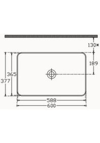 Resim Isvea Sistemay Tezgah Üstü Lavabo 60 CM 