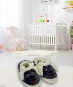 Resim Butik Füme İçi Polarlı Köpek Figürlü Çocuk/Bebek Pandufu 