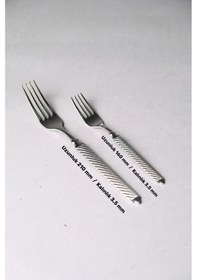 Resim Lugga Linda Sade Çatal Kaşık Bıçak Takımı 12 Kişilik 84 Parça Gri 