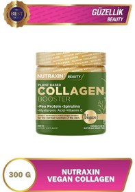 Resim Nutraxin Vegan Protein Booster 300 Gr - Pea Protein, Spirulina, Vitamin C, Hyaluronik Asit Glutensiz 