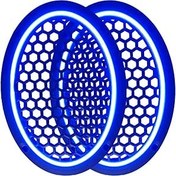 Resim Neon Işıklı (6x9) İnç Kaliteli Plastik Hoparlör Ve Midrange Kapağı - 2 Adet - Mavi 