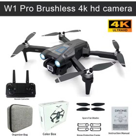 Resim Genel Markalar W1 Pro 480p Hd Kamera Drone – Katlanabilir, Fırçasız Motor, Wifi, Engel Kaçınma, Optik Konumlama 