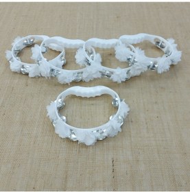 Resim Genel Markalar Çiçekli Nedime Tefi Beyaz 15 Adet 