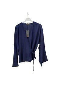 Resim Hasenna Z-556 Üstü Kimono Kısa Etekli Çilek Takım Lacivert 