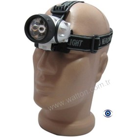 Resim Watton Wt-042 9 Ledli Kafa Lambası Siyah 
