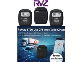 Resim Rovizo ST20 Lite Gps Araç Takip Cihazı | 2 Yıl Türk Telekom Gsm Internet Dahil - Araç Kamerası Hediye 