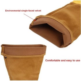 Resim Lebihmurah 2727 Kadınlar Ve Erkekler İçin Bahçe Eldivenleri Taht Korumalı Gül Budama İnek Deri Eldiven Uzun Önkol Koruma Eldiveni-s 