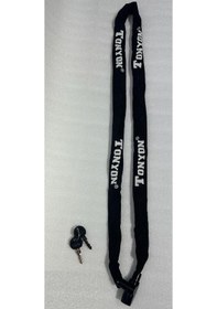 Resim Tonyon Kilit Zincir Anahtarlı - 4mm 120cm - Siyah 