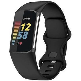 Resim Fitbit Charge 5 Silikon Saat Kayışı İçin 