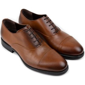 Resim Deery Hakiki Deri Taba Rengi Klasik Erkek Oxford Ayakkabı - 01026mtbac06 