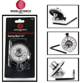 Resim WORLDFORCE TOOLS Worldforce 1/2" Tork Açı Ölçer Anahtarı Profesyonel 