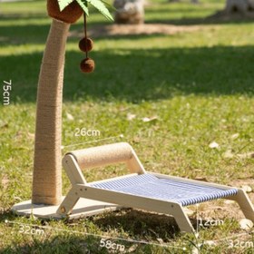 Resim Paw Portal Tropikal Kedi Şezlongu - Tropical Coconut Şezlong - Rulo Tırmalama 