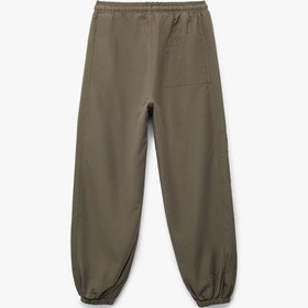 Resim Koton Cepli Beli Lastikli Bağlamalı Loose Fit Jogger Paraşüt Pantolon Yeşil 6wkb40018tw Yeşil 