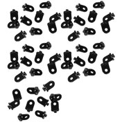 Resim Monyee Sera Aksesuarı Siyah Plastik Kanca 50 Adet - 30x19mm Boyutlu Zırhlama Tırnakları 