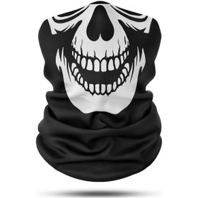 Resim Dair Kuru Kafa Maske Desenli Motosiklet Bandana Boyunluk Outdoor Balak 