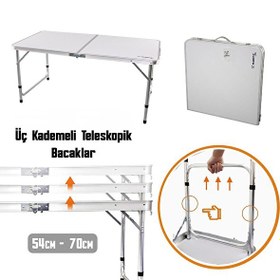 Resim Madfox Nomad Duo Tabureli Katlanır Kamp Masası Seti 