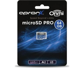Resim Apronx 64GB Micro Sd A2 U3 Uhs-I Tf Hafıza Kartı 