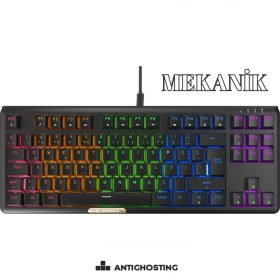 Resim Rampage Claw Red Switch Rainbow Tkl Mekanik Gaming Oyuncu Klavye ( Anti-Ghosting ) 