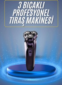 Resim ASTRALTECH Tıraş Makinesi Hassas Ciltlere Özel Döner Başlıklı Pürüzsüz Görünüm 