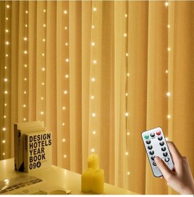 Resim Maiyame Pembe 3x3m 300led Usb Kumandalı Perde Işığının 8 Fonksiyonu, Noel Dekorasyonu, Ev Dekoru, Bakır Tel, Dayanıklı Malzeme, Kolay Kurulum Diğer 