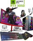 Resim DMC N314 (PUBG,GTA 5) i5 9400F 32GB 512GB M.2 SSD RTX3050 24" 180Hz Oyuncu Masaüstü Bilgisayar 