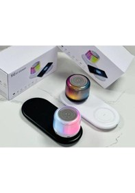 Resim Kablosuz Şarjlı Bluetooth Hoparlörlü Telefon Standı 