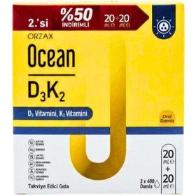 Resim Ocean Vitamin D3K2 Damla 20 ml Avantajlı 2'li Paket 