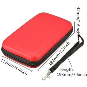 Resim Diğer Yeni 3ds Xl Ll Deri Kol Çantası, Eva Sert Taşıma Kılıfı - Siyah 