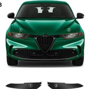 Resim Globalbloom Alfa Romeo Tonale 24-şimdi Siyah Tpu Far Filmi 2li Set Kaplama 